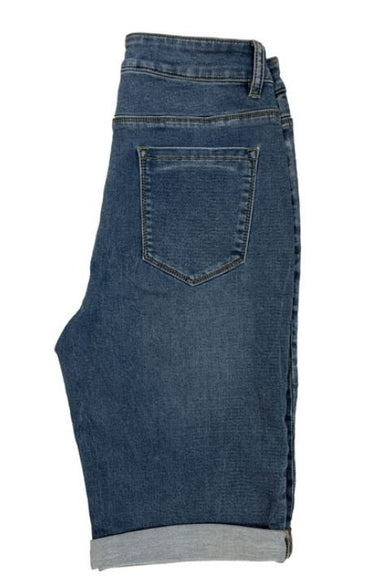 Blue Denim Bermuda Shorts