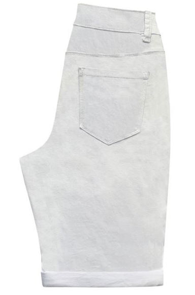 White Denim Bermuda Shorts