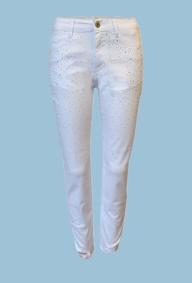 White Denim Jeans w/Bling