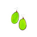 Lime Green Tagua Nut Slice Earrings