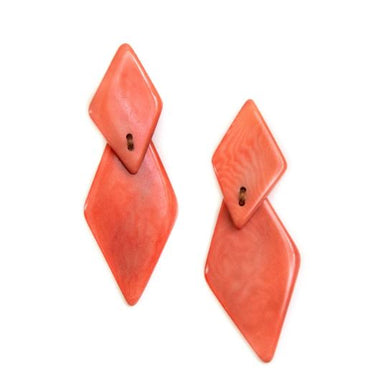Trudy Post Earrings Coral