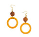Salma Earrings Mustard & Chestnut