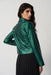 Emerald Faux Leather Jacket