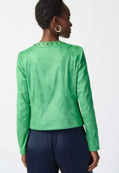 Island Green Foiled Suede Jacket