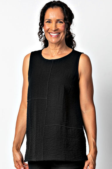 Black Express Travel Pieced Tank