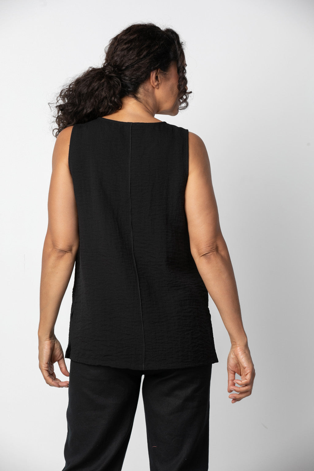 Black Express Travel Pieced Tank