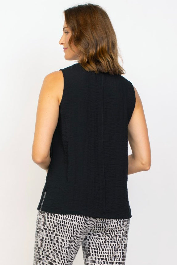 Black Express Travel Pieced Tank