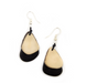 Black & Ivory Tagua Nut Earrings