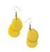 Yellow Tagua Nut Earrings