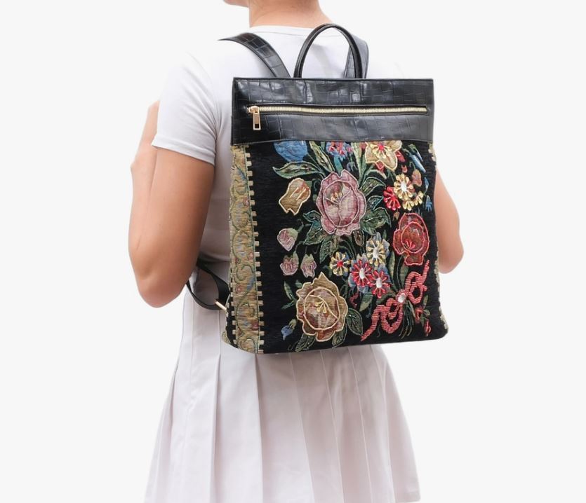Flower Shop Vintage Tapestry Backpack