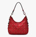 Deep Red Rococo Hobo Bag