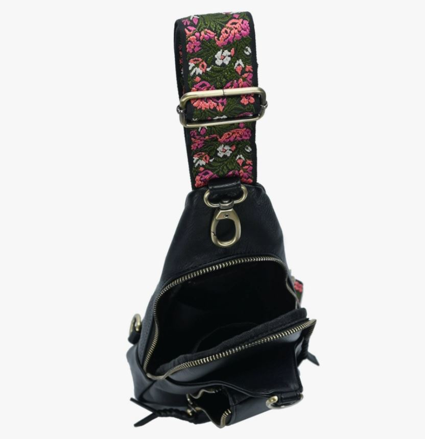 Black Sling Bag Guitar Strap