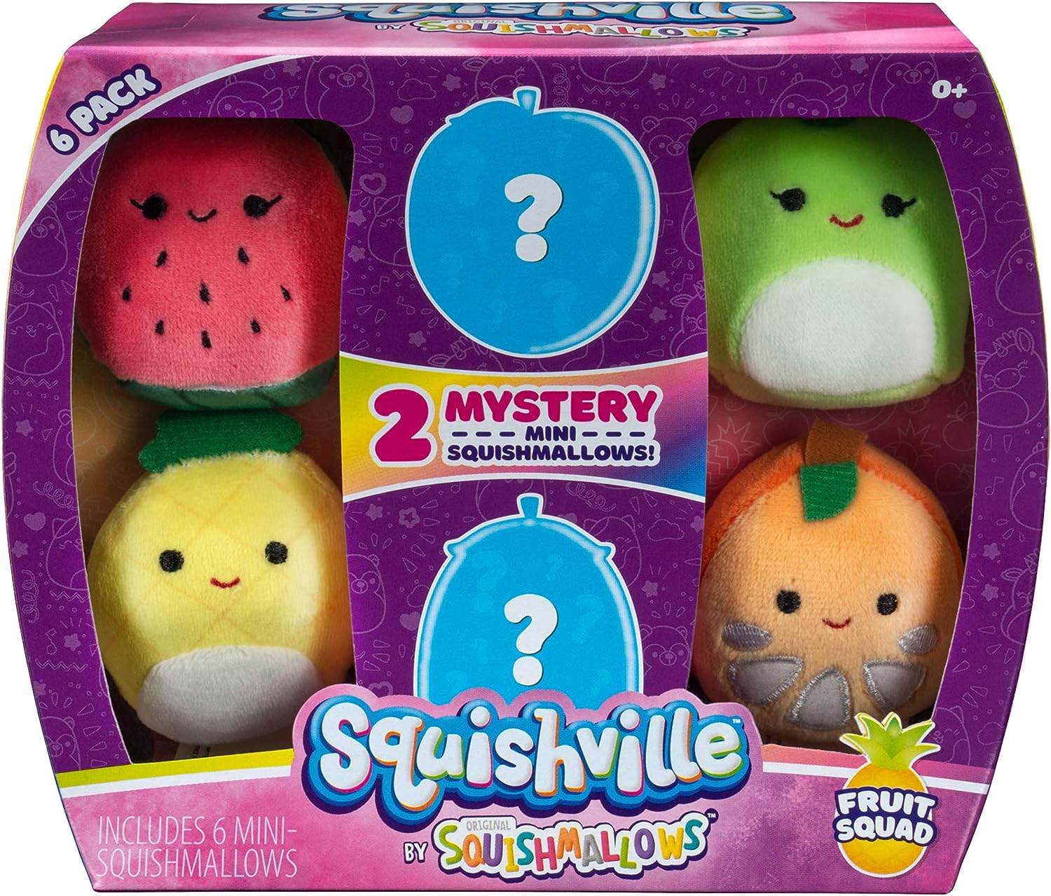 Mini-squishmallow 6 Pack Fruit Squad