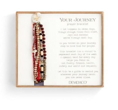 Garnet Your Journey Prayer Bracelet