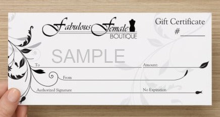 Gift Card | In-Store - Fabulous Female Boutique