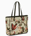 Butterfly Vintage Green Tapestry Tote