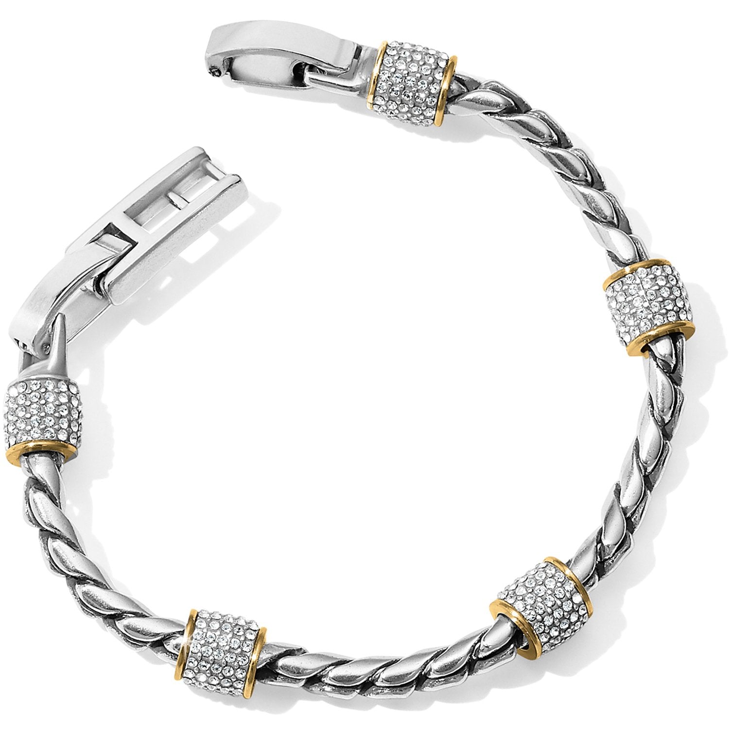 Meridian Two Tone Silver & Gold Bracelet