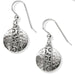 Mingle Disc French Wire Earrings Silver