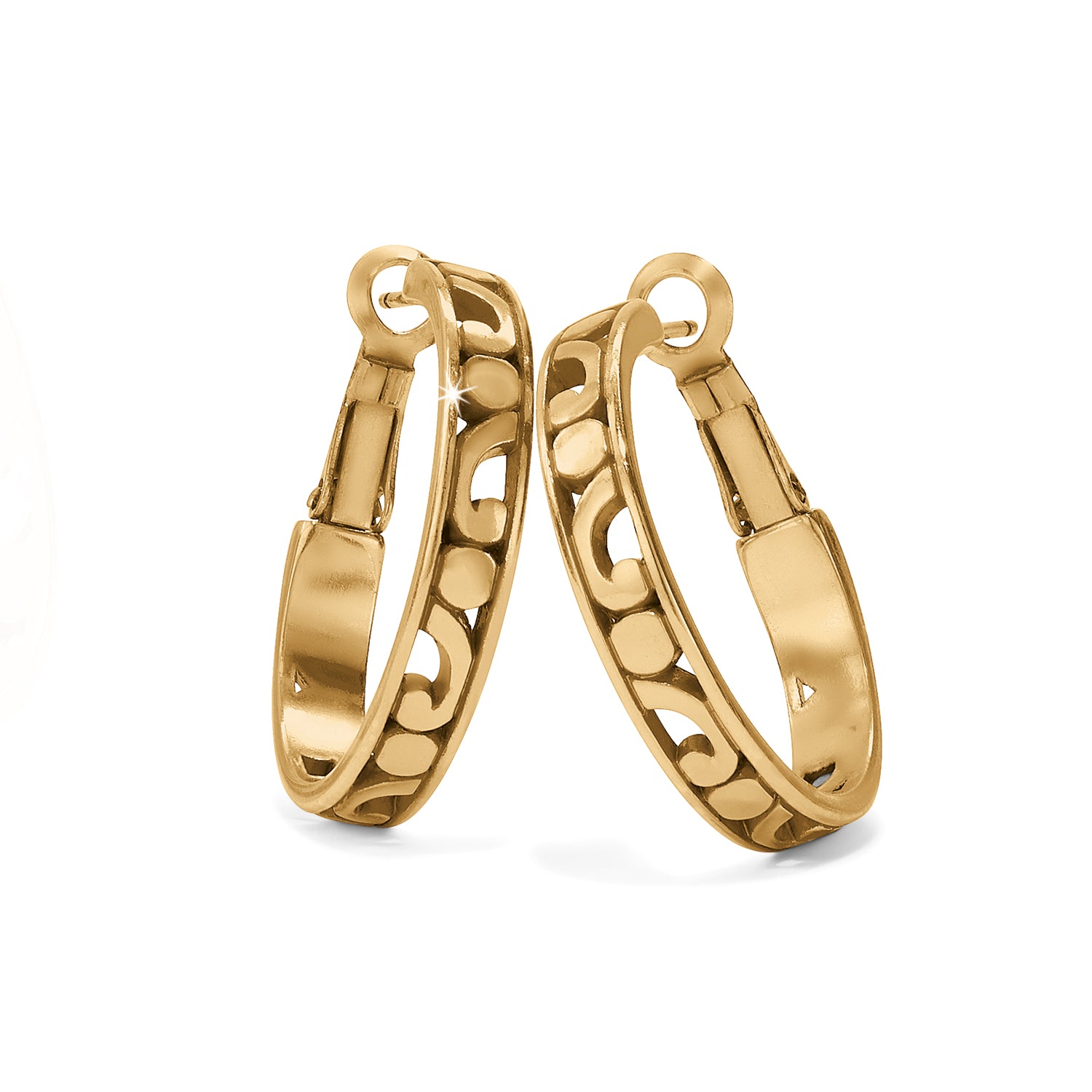 Gold Contempo Small Hoop Earrings