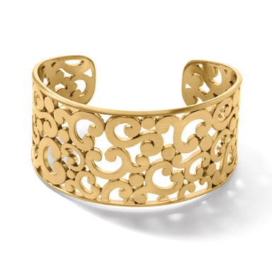 Gold Contempo Wide Cuff Bracelet