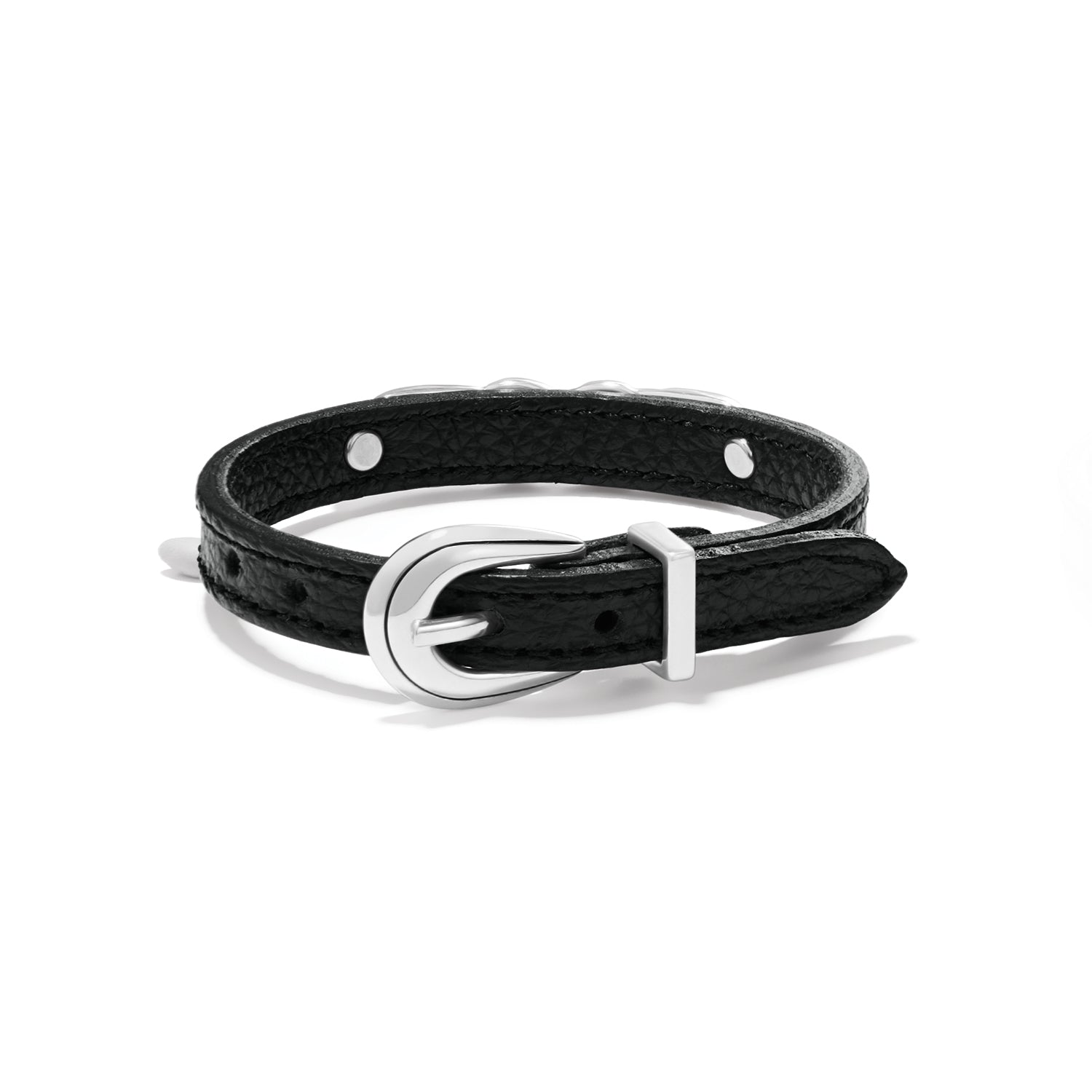 Interlok Braid Leather Bracelet Black