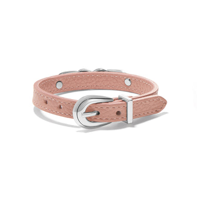 Interlok Braid Leather Bracelet Pink Sand