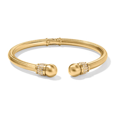 Meridian Open Hinged Bangle Gold