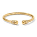 Meridian Open Hinged Bangle Gold