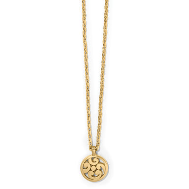 Contempo Gold Medallion Petite Necklace
