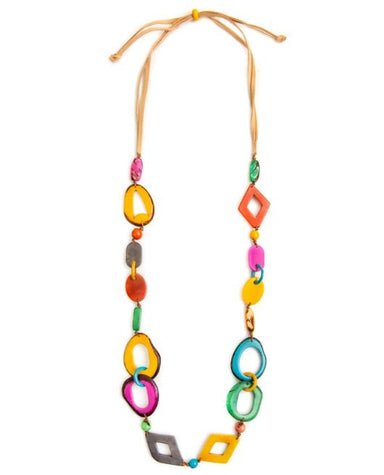 Multi Color Rita Tagua Necklace
