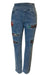 Sequin Patch Pull On Ankle Jeans