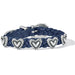Roped Heart Braid Bandit Bracelet French Blue