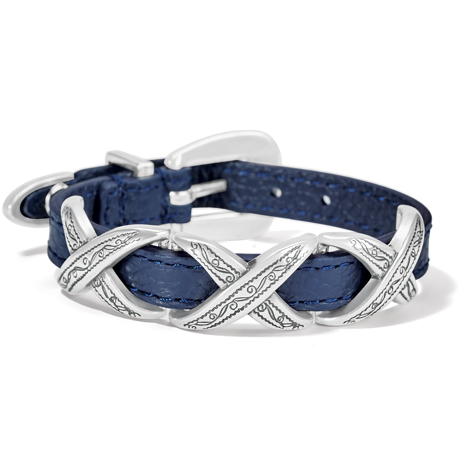 Kriss Kross French Blue Etched Bandit Bracelet