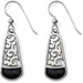 Catania French Wire Earring Silver & Black