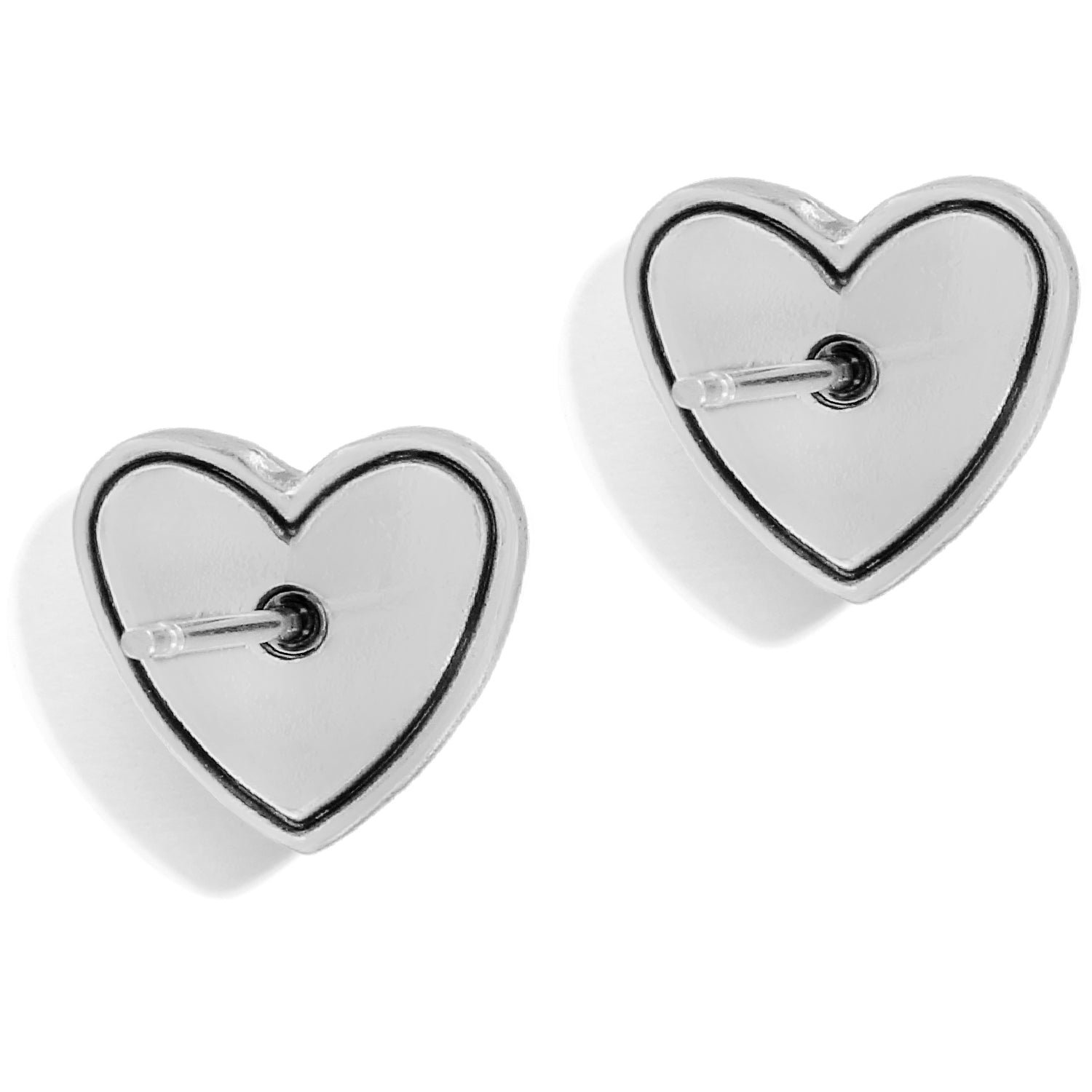 Stellar Heart Post Earrings Silver