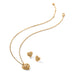 Contempo Heart Gold Post Earrings