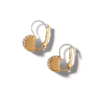 Meridian Gold Leverback Earrings