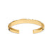 Trust Your Journey Gold Double Hinged Bangle