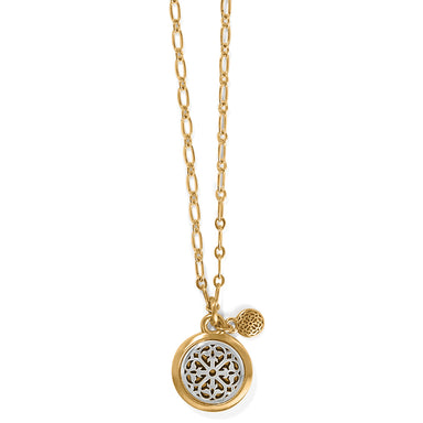 Ferrara Two Tone Luce Small Pendant Neck