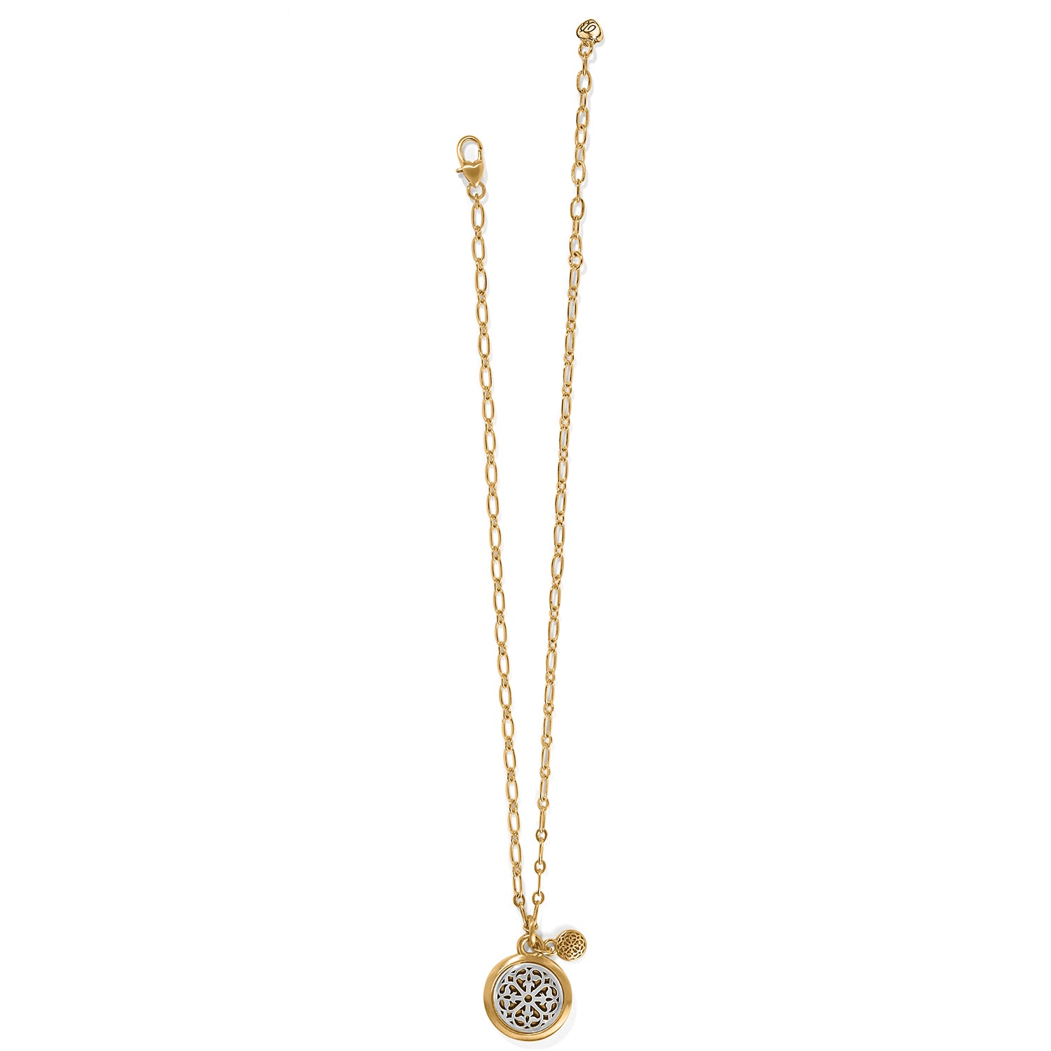 Ferrara Two Tone Luce Small Pendant Neck