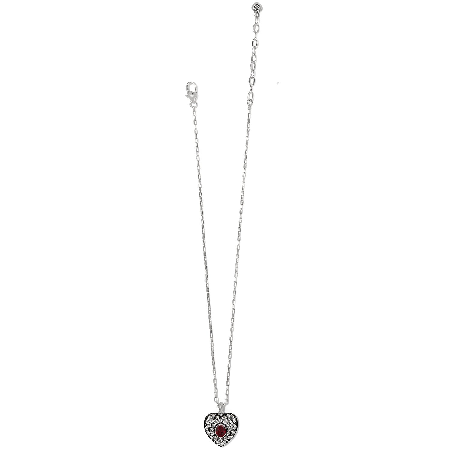 Red Adela Heart Mini Necklace