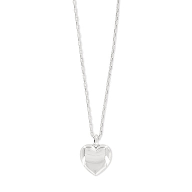 Blue Adela Heart Mini Necklace