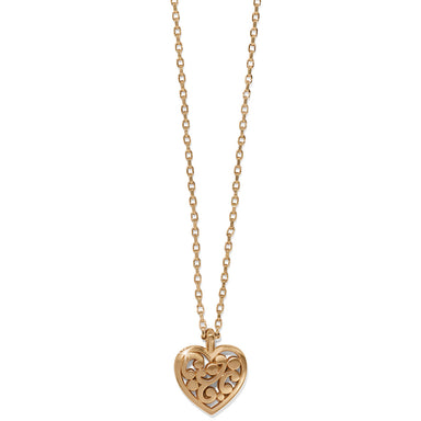 Contempo Heart Petite Gold Necklace