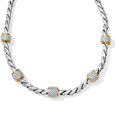 Meridian 2 Tone Silver & Gold Necklace
