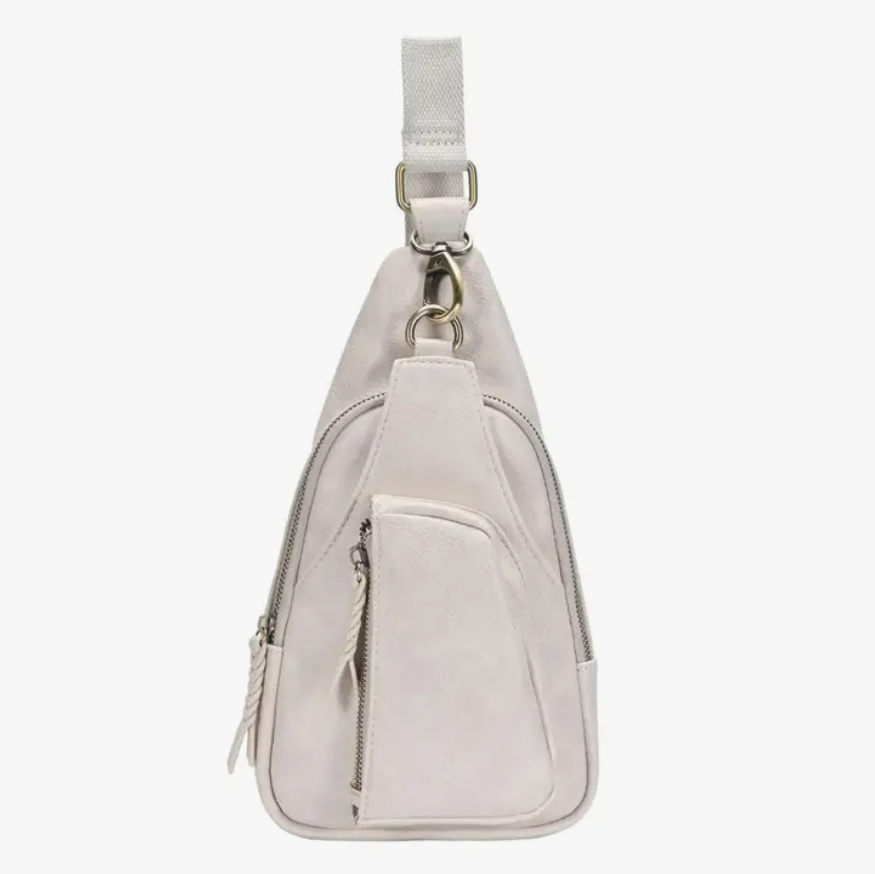 Stone Faux Leather Sling Bag