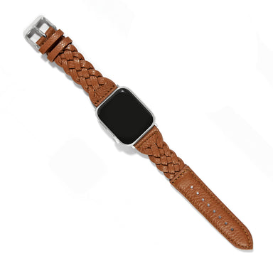 Sutton Braided Leather Watch Band Luggage