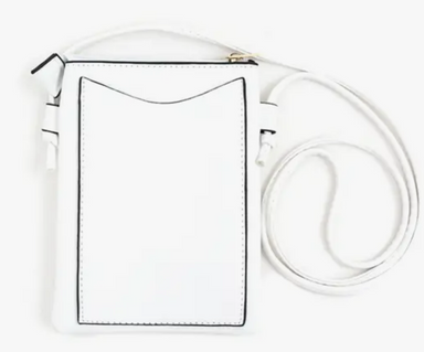 White With Navy Anchor Crossbody