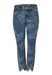 Floral Embossed Ankle Jeans